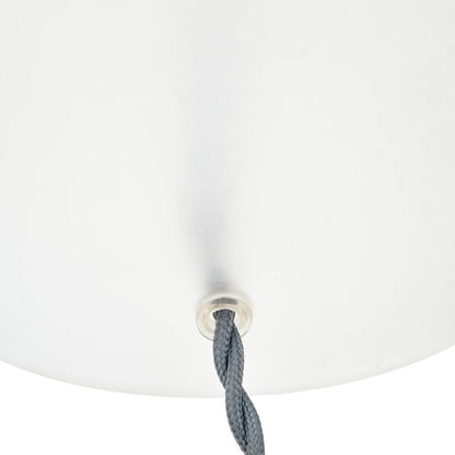 Tamsin Frosted Glass Table Lamp with Grey Shade