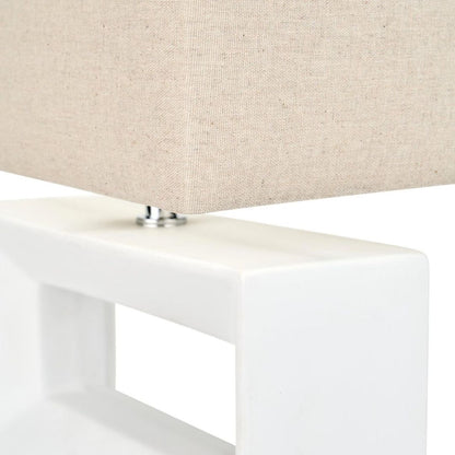 Block White Ceramic Table Lamp