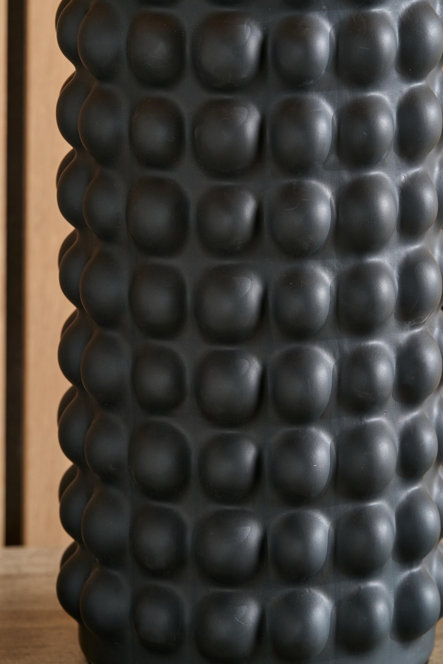 Sohan Black and White Bobbled Table Lamp