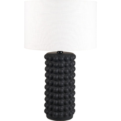 Sohan Black and White Bobbled Table Lamp