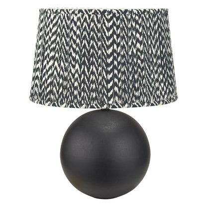 Benio Spherical Matte Black Table Lamp