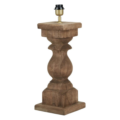 Kavya Antique Brown Wood Table Lamp