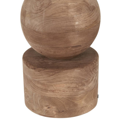 Ziva Antique Brown Wood Table Lamp