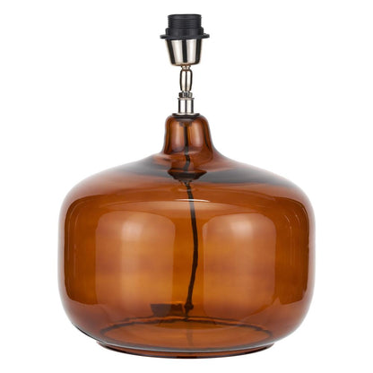 Corby Amber Glass Table Lamp