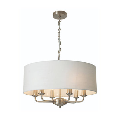 Laurence 6 Light Ceiling Light Satin Nickel