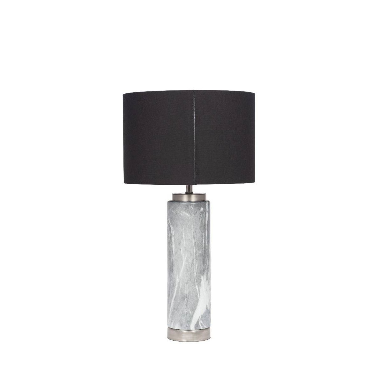 Carrara 1 Light Tall Marble Effect Table Lamp