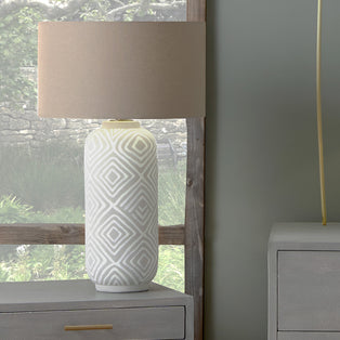 Margot Grey & Taupe Ceramic Table Lamp