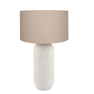 Margot Grey & Taupe Ceramic Table Lamp