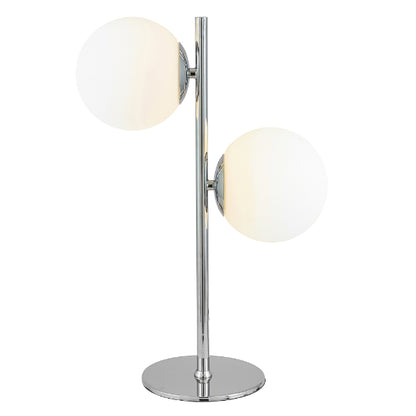 Asterope Opal & Polished Chrome Table Lamp