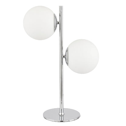 Asterope Opal & Polished Chrome Table Lamp
