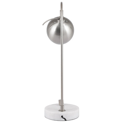 Feliciani Brushed Silver & Marble Table Lamp
