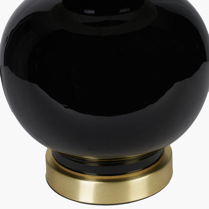 Gatsby Black and Gold Ceramic Table Lamp