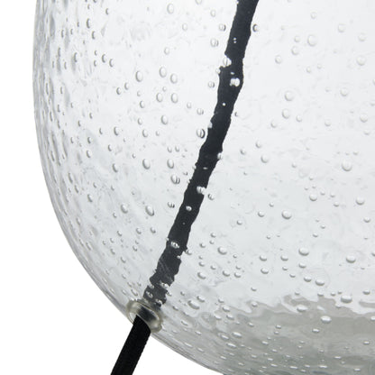 Beja Organic Shape Tall Clear Bubble Glass Table Lamp