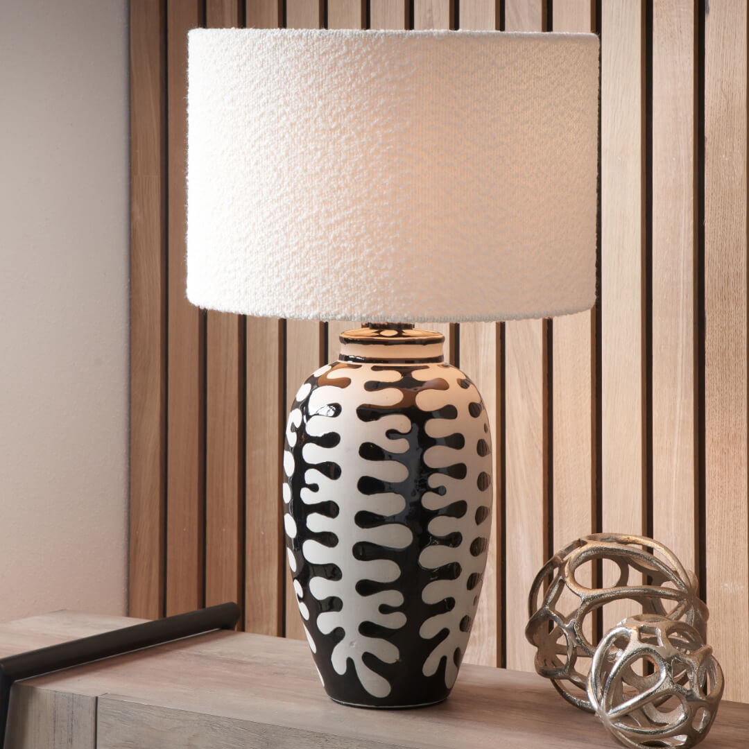 Elkorn White Ceramic Table Lamp