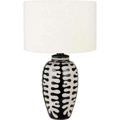 Elkorn Black and White Ceramic Table Lamp