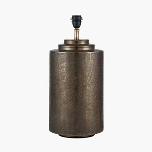 Zuri Large Antique Brass Metal Pot Table Lamp