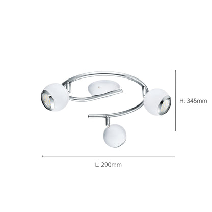 Bimeda 3-Light White LED Spotlight