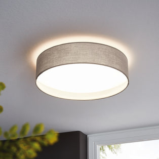 Pasteri 3-Light Taupe LED Flush Ceiling Light