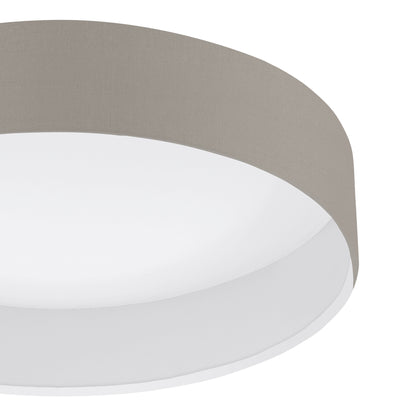 Pasteri 3-Light Taupe LED Flush Ceiling Light