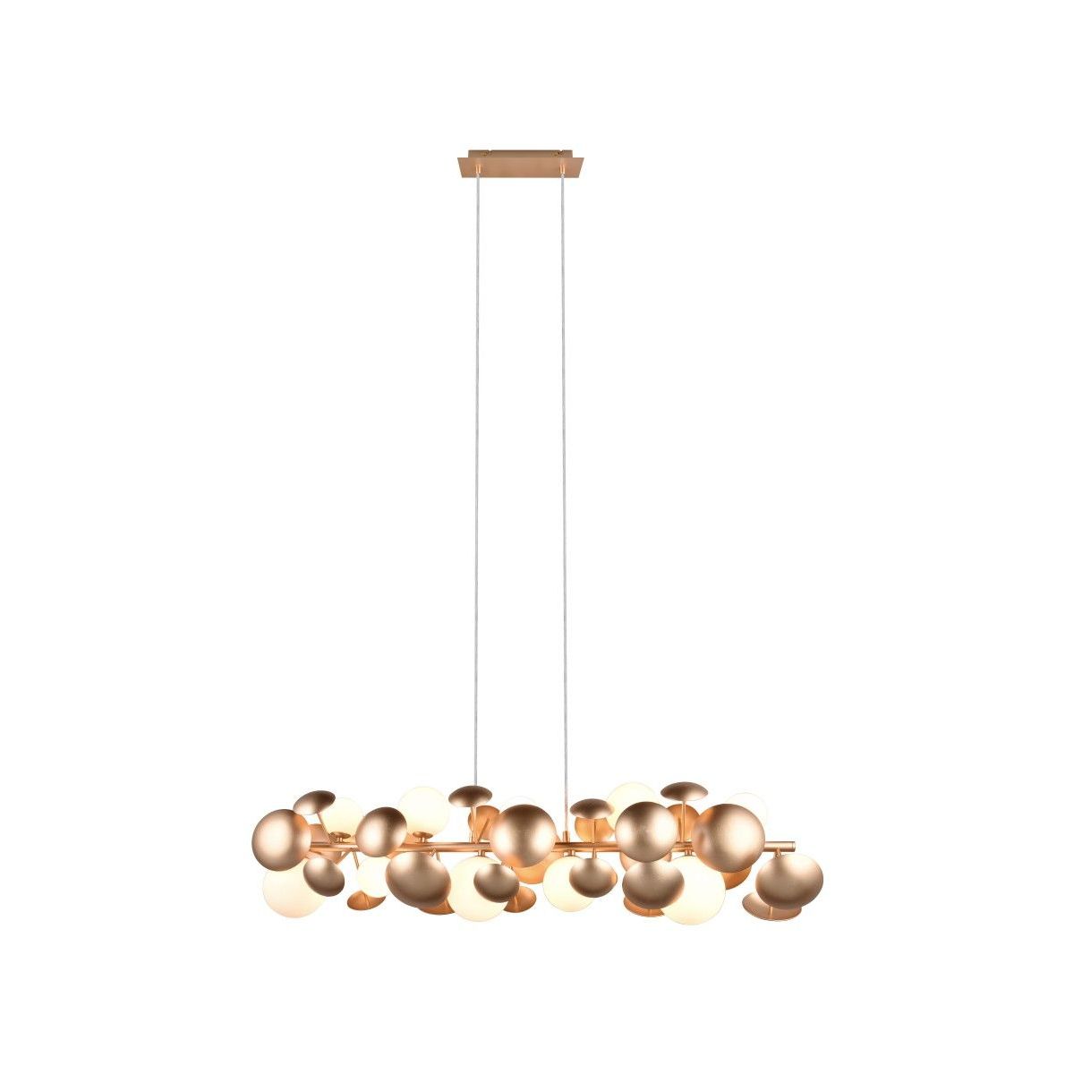 Bubble 10 Light Gold Ceiling Pendant