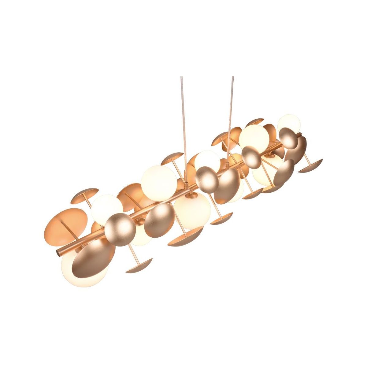 Bubble 10 Light Gold Ceiling Pendant