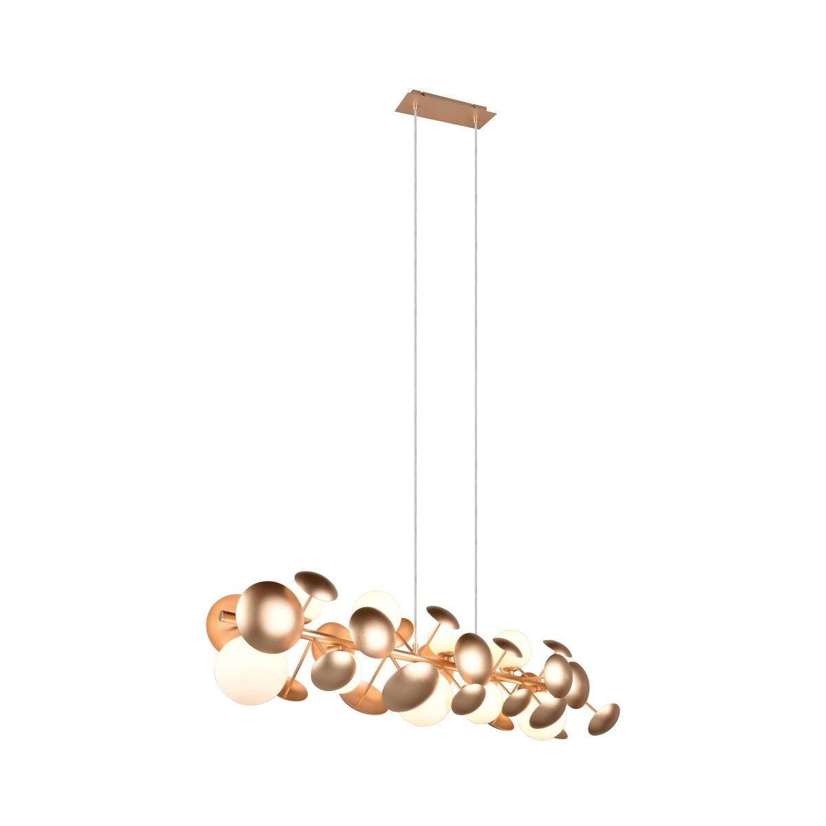 Bubble 10 Light Gold Ceiling Pendant