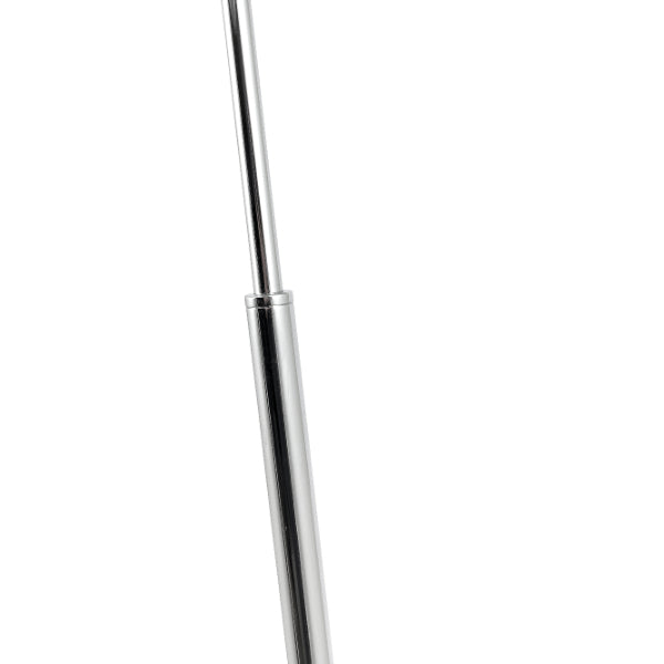 Monroe Smoked Glass & Silver Task Floor Lamp
