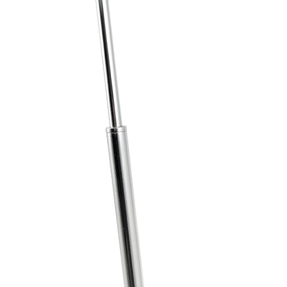 Monroe Smoked Glass & Silver Task Floor Lamp