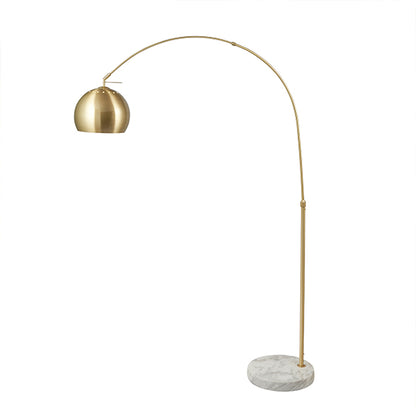Feliciani Brushed Brass & Marble Floor Lamp