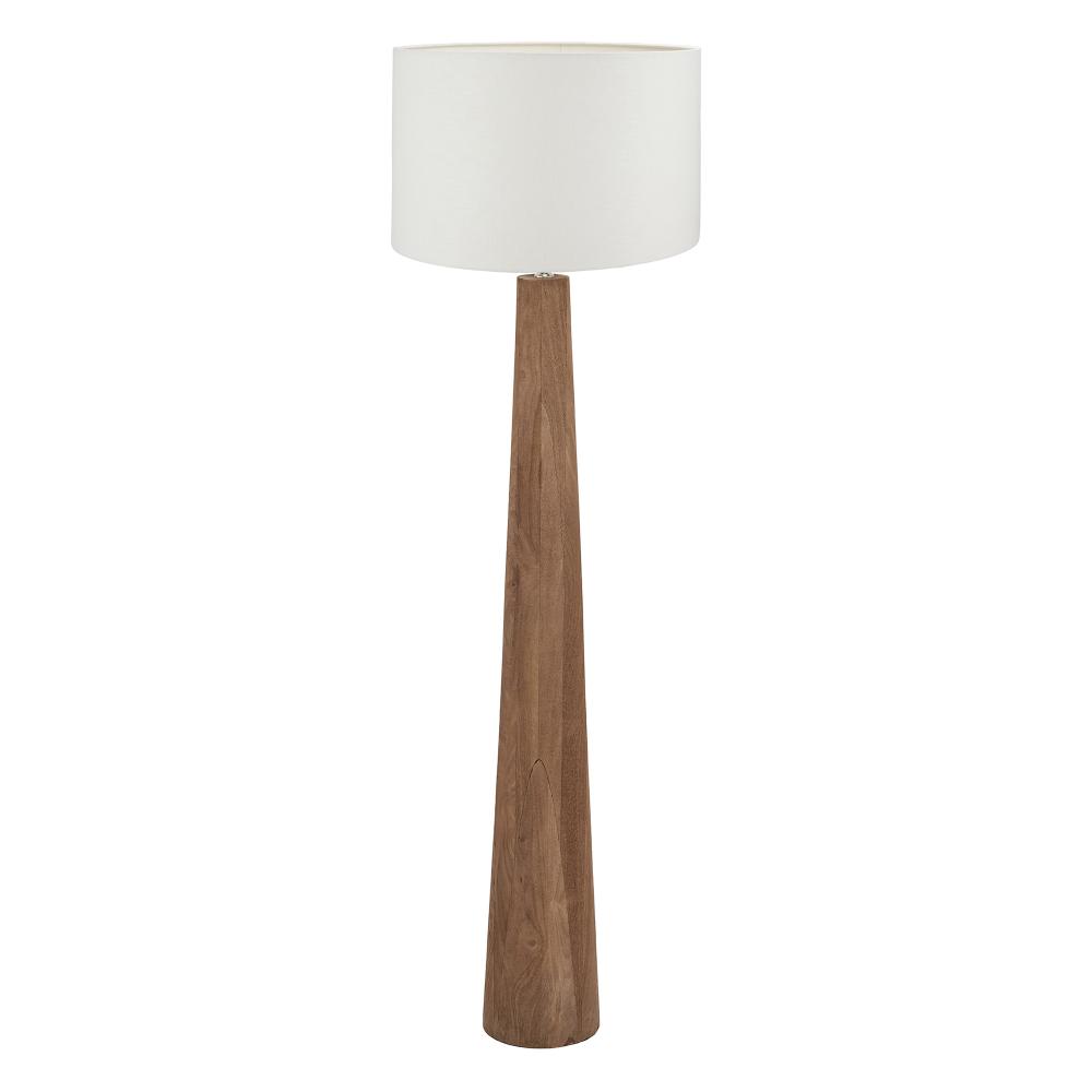 Esha Natural Wood Floor Lamp