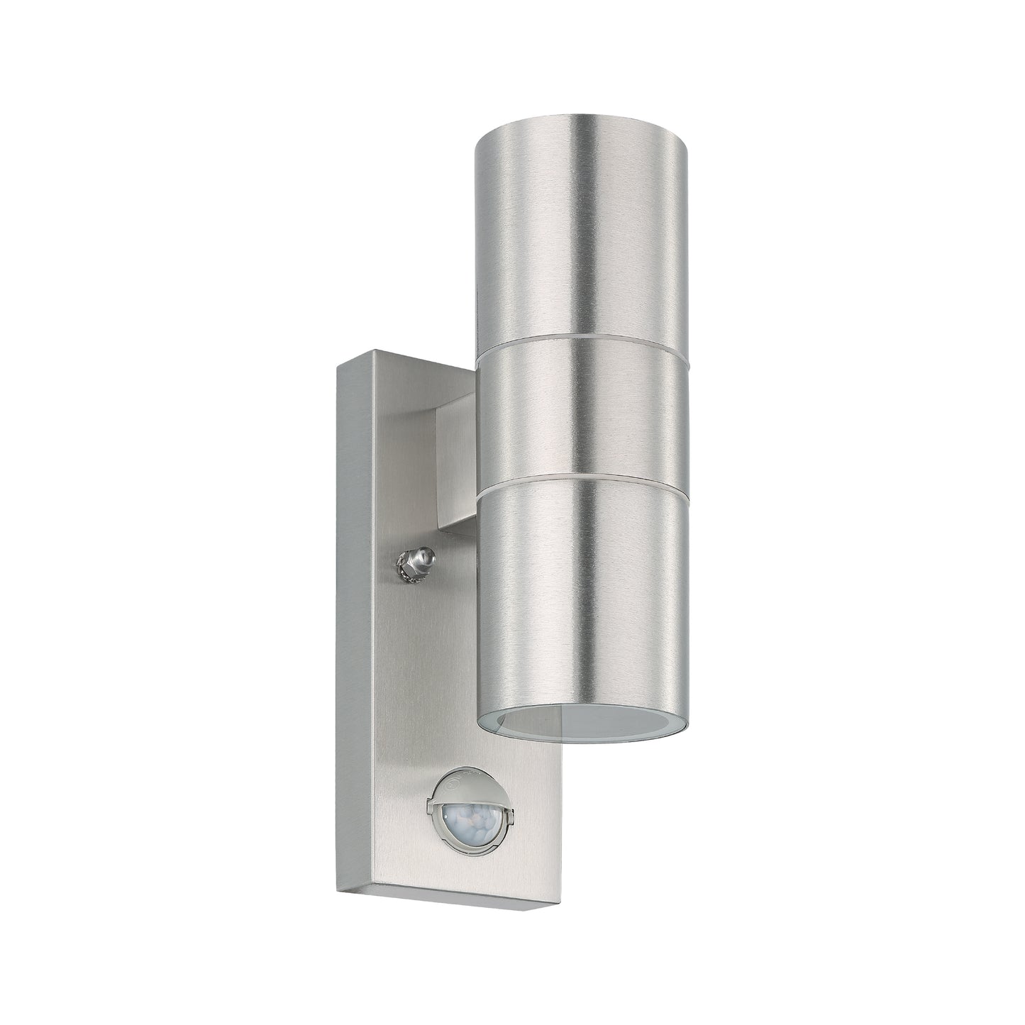 Riga 2-Light Silver LED Outdoor Wall Light