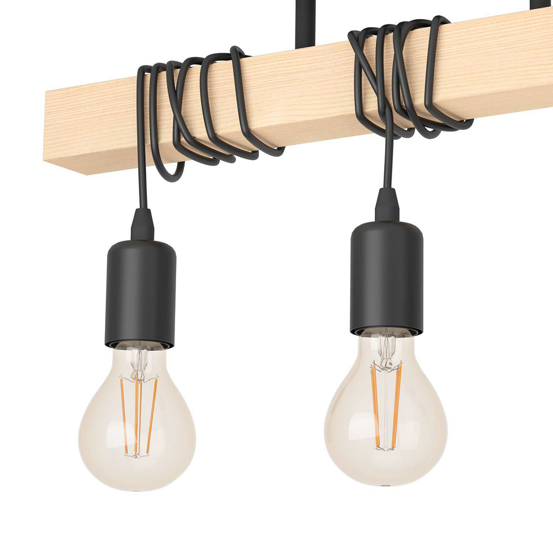 Townshend 3 Light Wooden Ceiling Light