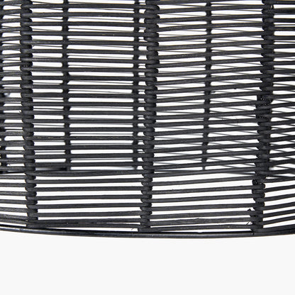 Casewell Black Rattan Coche Pendant Ceiling Light
