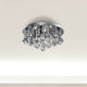 Hanna 4 Light Chrome & Crystal Flush Ceiling Light