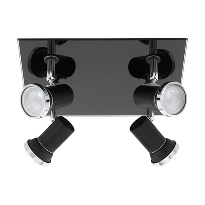 Tamara 4 Light LED IP44 Spotlight Black