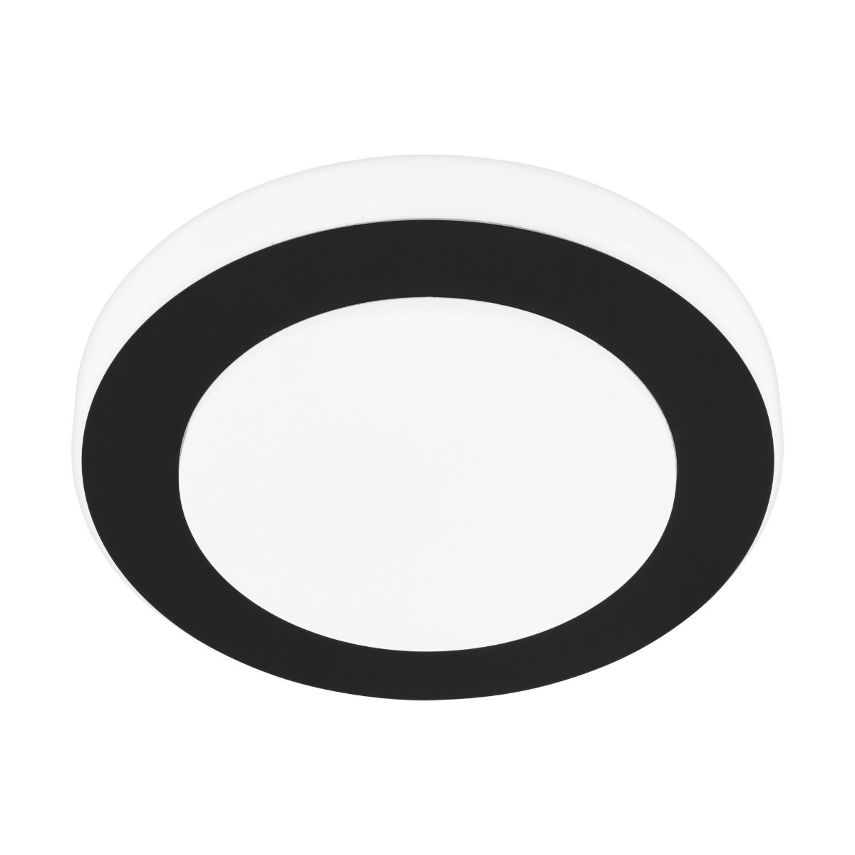 Carpi Flush IP44 Black Ceiling Light