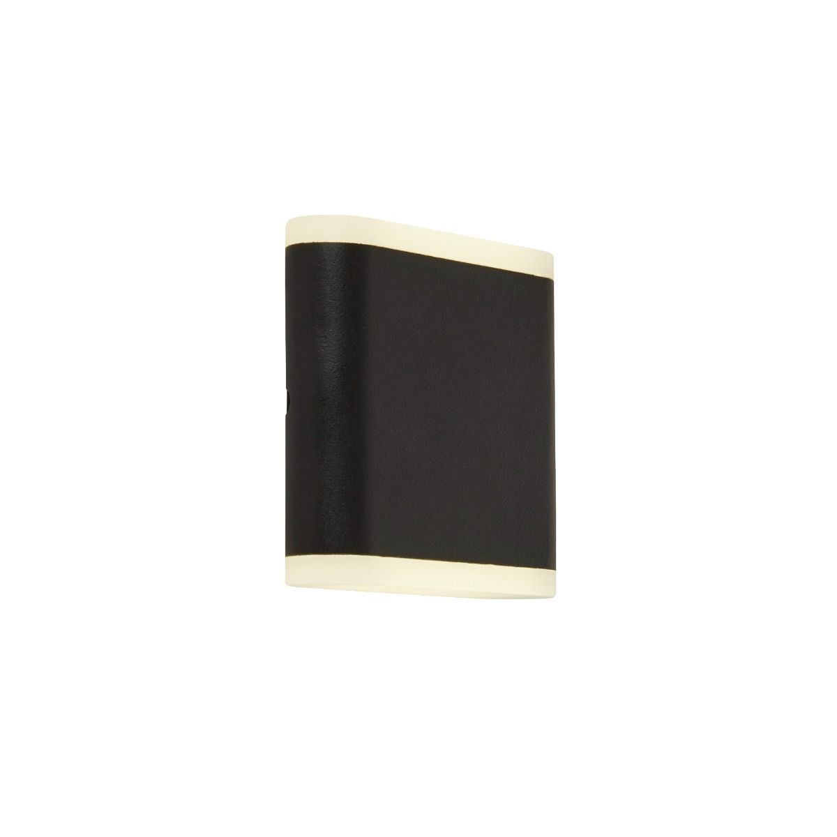 Up/Down Black Cool White IP44 Outdoor Wall Light