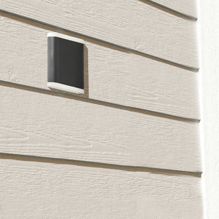 Up/Down Black Cool White IP44 Outdoor LED Wall Light