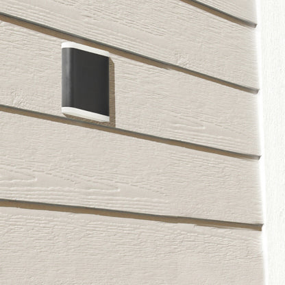Up/Down Black Cool White IP44 Outdoor LED Wall Light