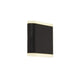 Up/Down Black Cool White IP44 Outdoor LED Wall Light