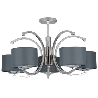 Arcadia 5 Light Ceiling Light Polished Chrome