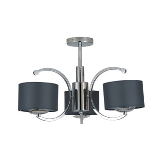 Arcadia 3 Light Ceiling Light Polished Chrome