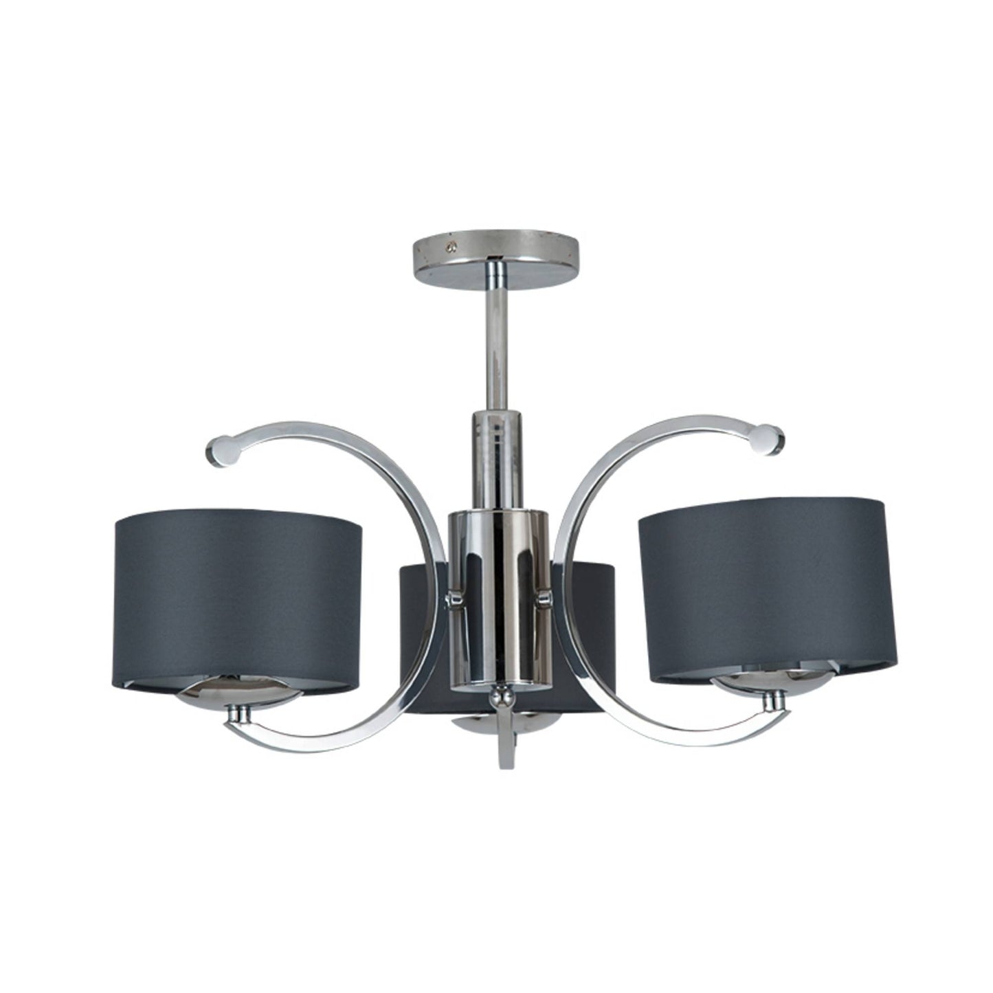Arcadia 3 Light Ceiling Light Polished Chrome
