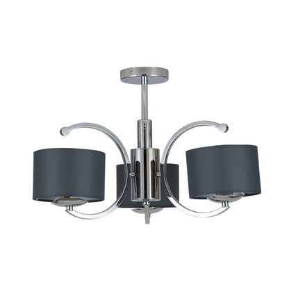 Arcadia 3 Light Ceiling Light Polished Chrome