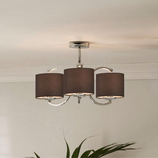 Arcadia 3 Light Ceiling Light Polished Chrome