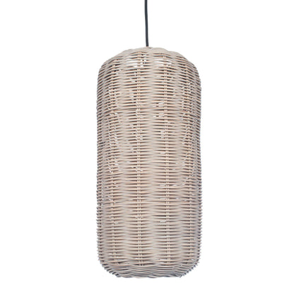Lanai Grey Wash Woven Capsule Pendant Ceiling Light