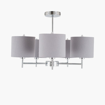 Plaza 5 Light Semi Flush Ceiling Light