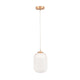 Alessia Opal Glass & Gold Ceiling Pendant