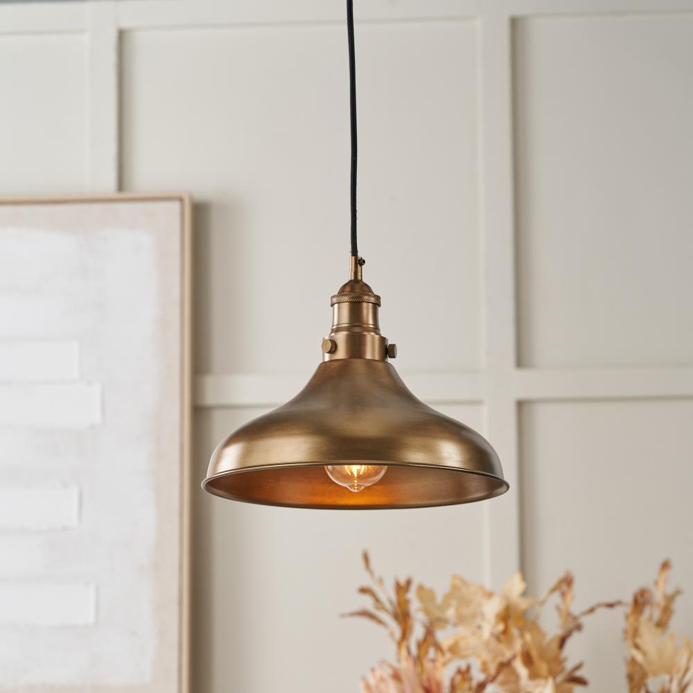 Ellis Antique Brass Ceiling Pendant