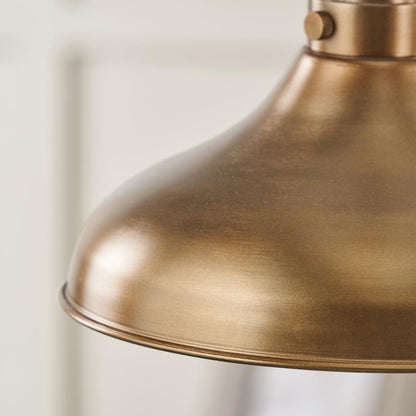 Ellis Antique Brass Ceiling Pendant